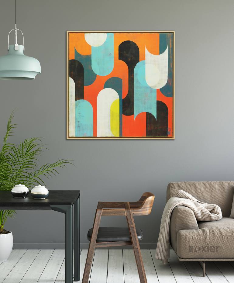 Original Pop Art Abstract Painting by Ronald Hunter
