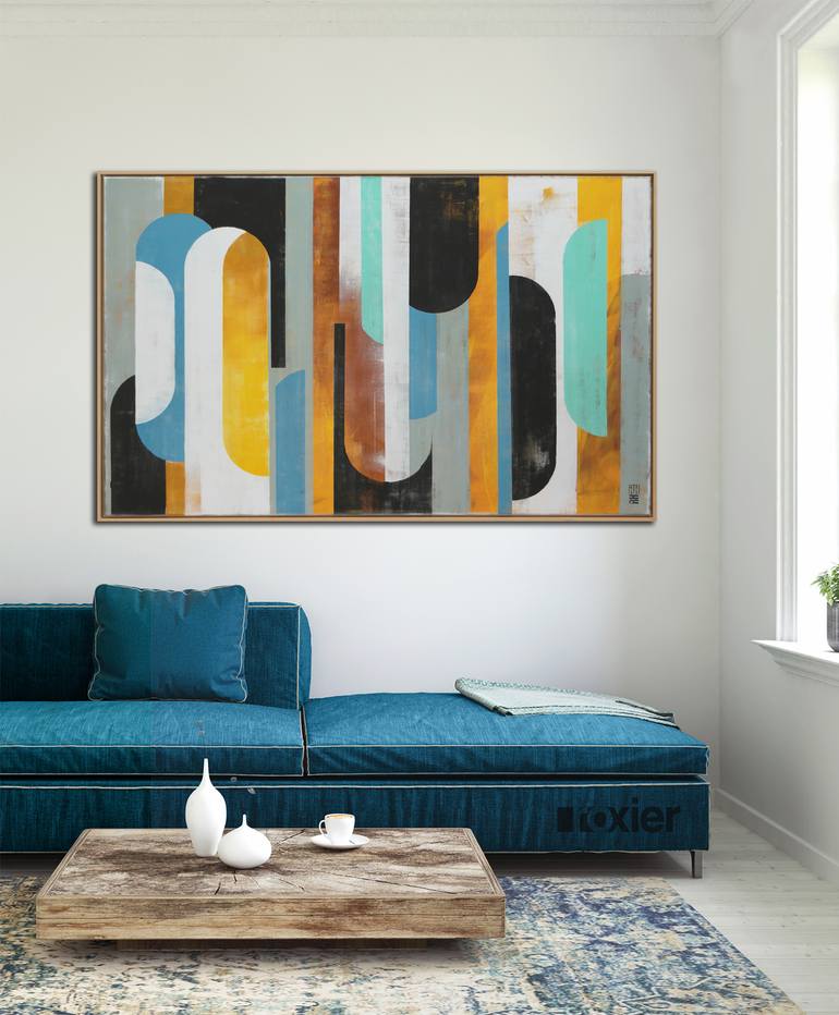 Original Pop Art Abstract Painting by Ronald Hunter