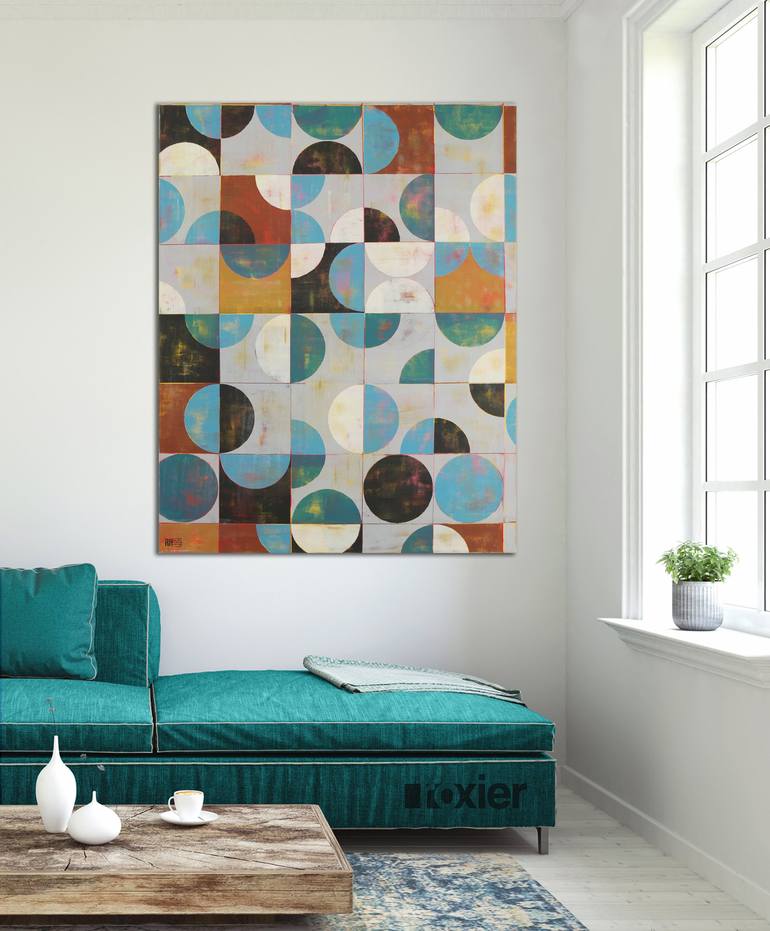 Original Pop Art Abstract Painting by Ronald Hunter