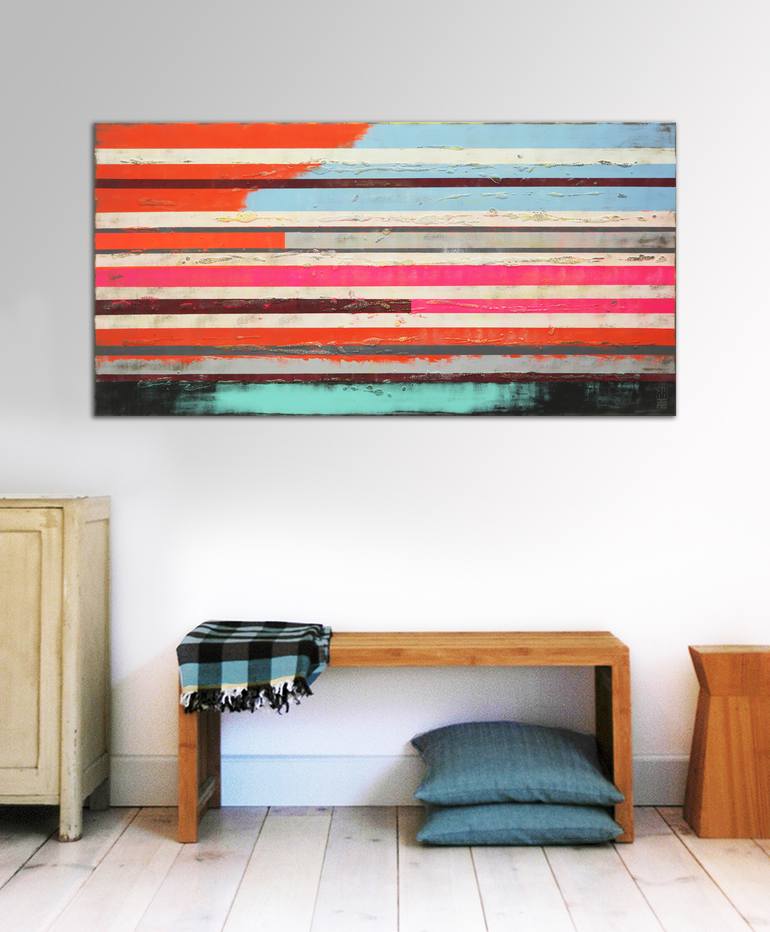 Original Modernism Abstract Painting by Ronald Hunter