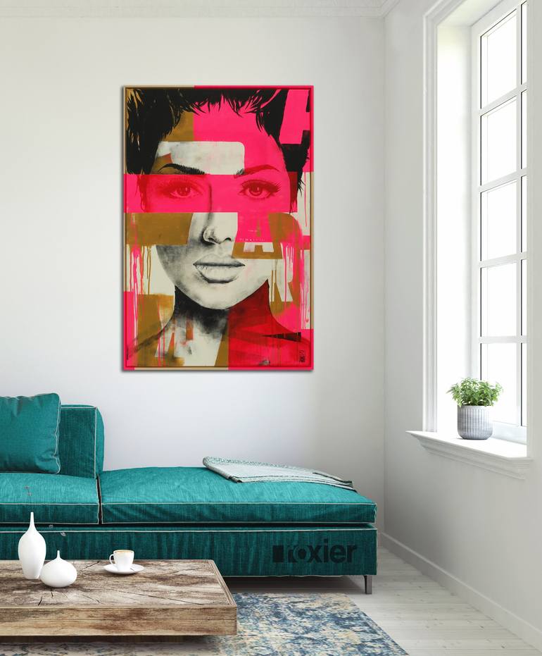 Original Pop Art Abstract Painting by Ronald Hunter