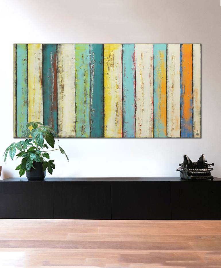 Original Abstract Painting by Ronald Hunter