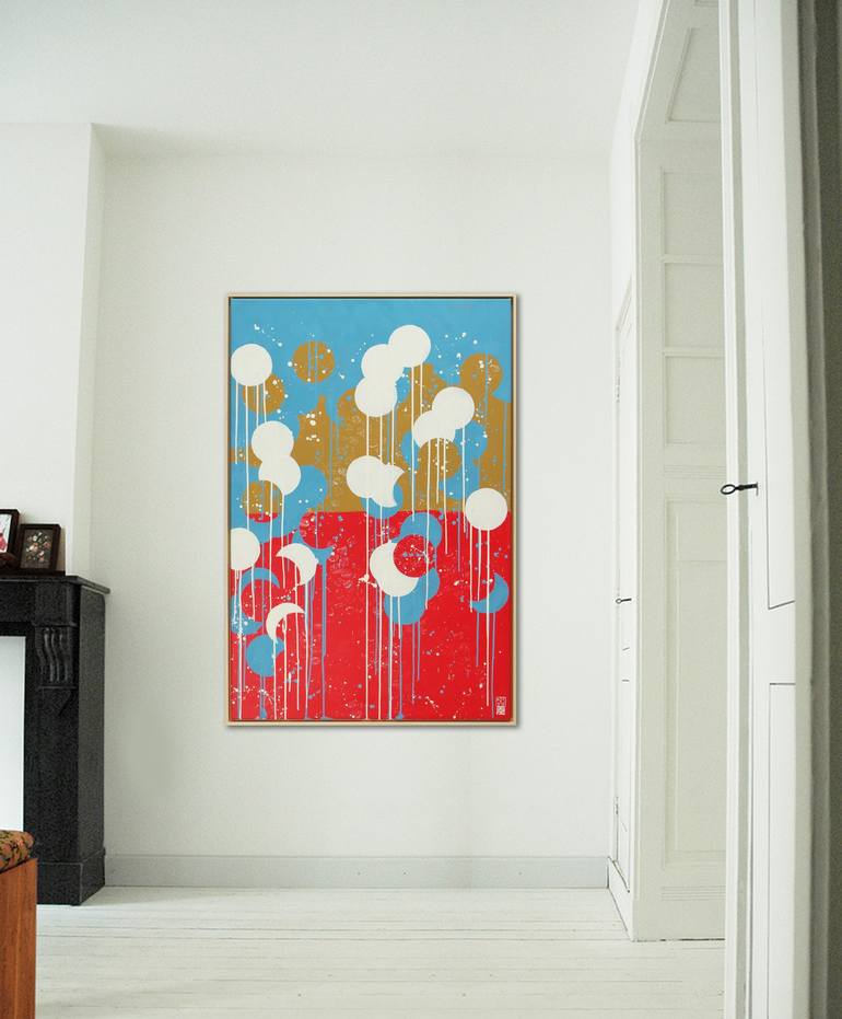 Original Pop Art Abstract Painting by Ronald Hunter