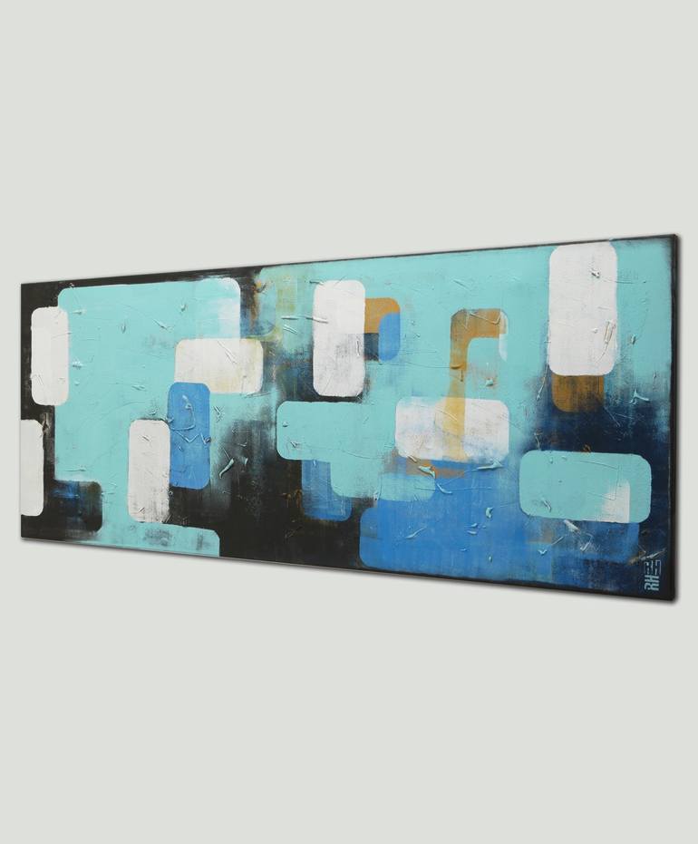 Original Conceptual Abstract Painting by Ronald Hunter
