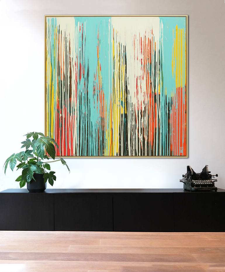 Original Abstract Expressionism Abstract Painting by Ronald Hunter