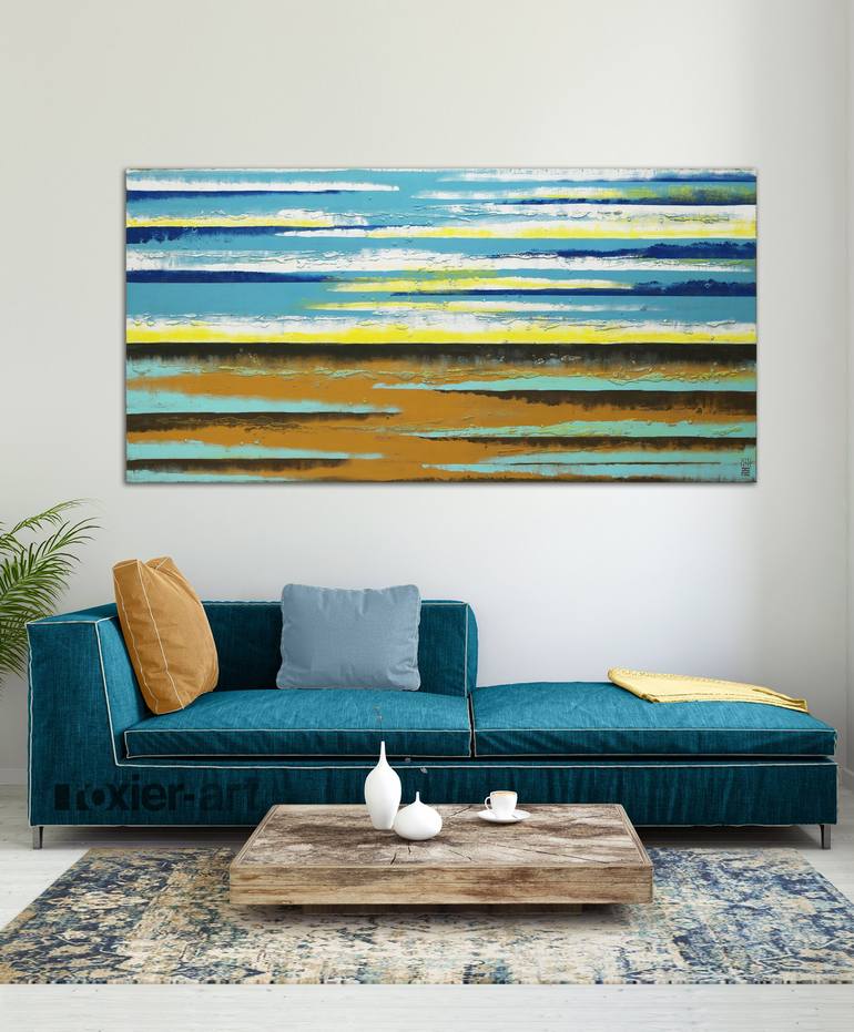 Original Abstract Landscape Painting by Ronald Hunter