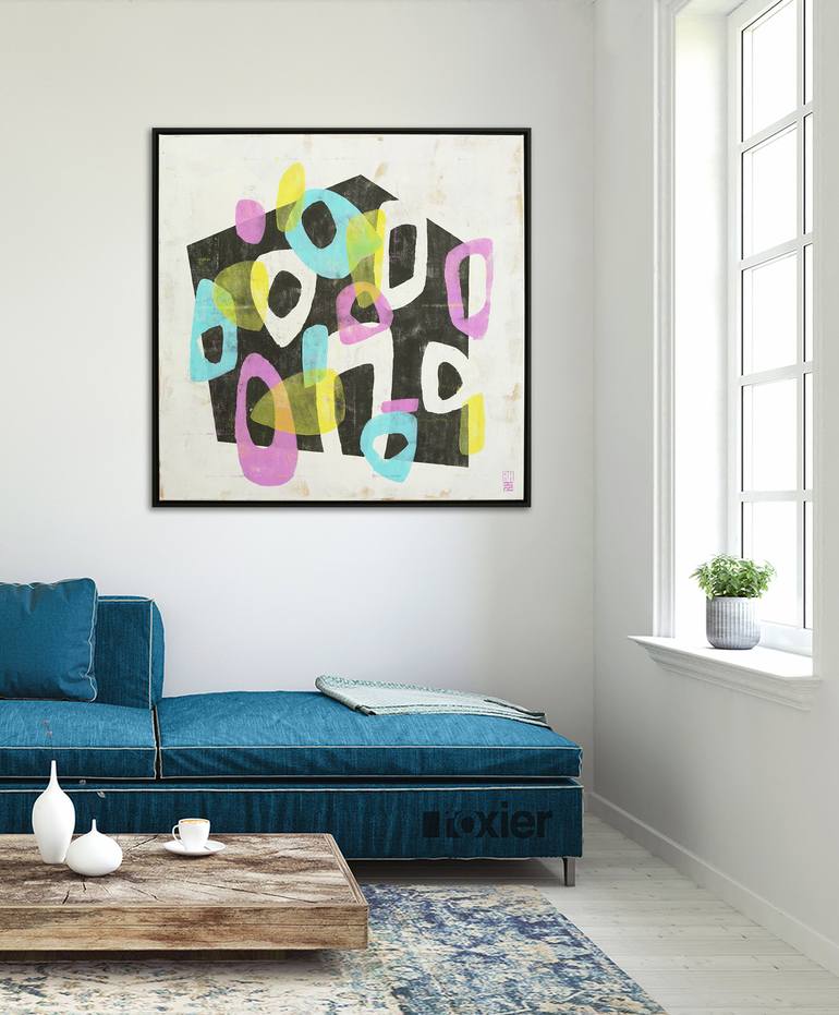 Original Pop Art Abstract Painting by Ronald Hunter