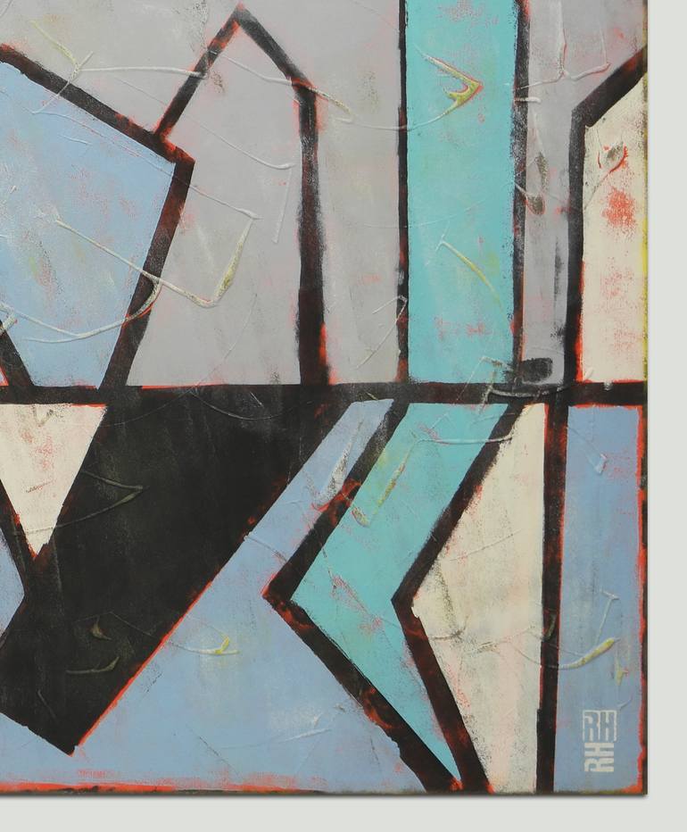 Original Cubism Abstract Painting by Ronald Hunter