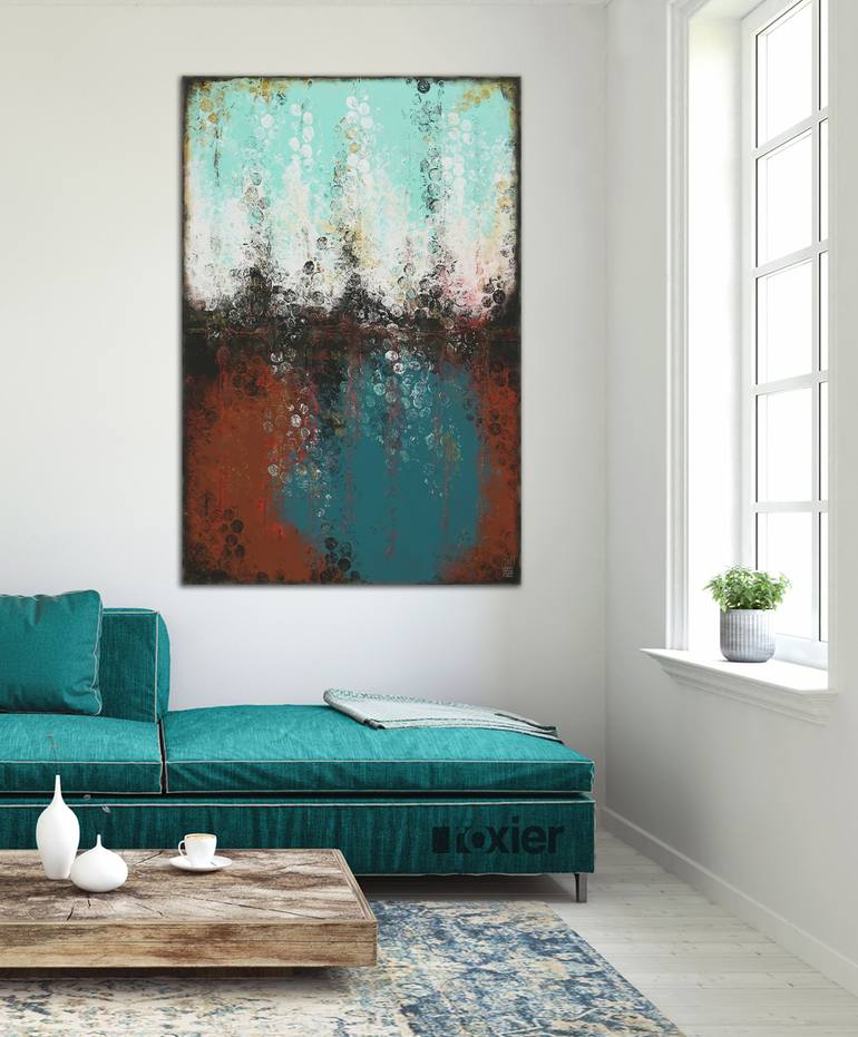 Original Abstract Expressionism Abstract Painting by Ronald Hunter