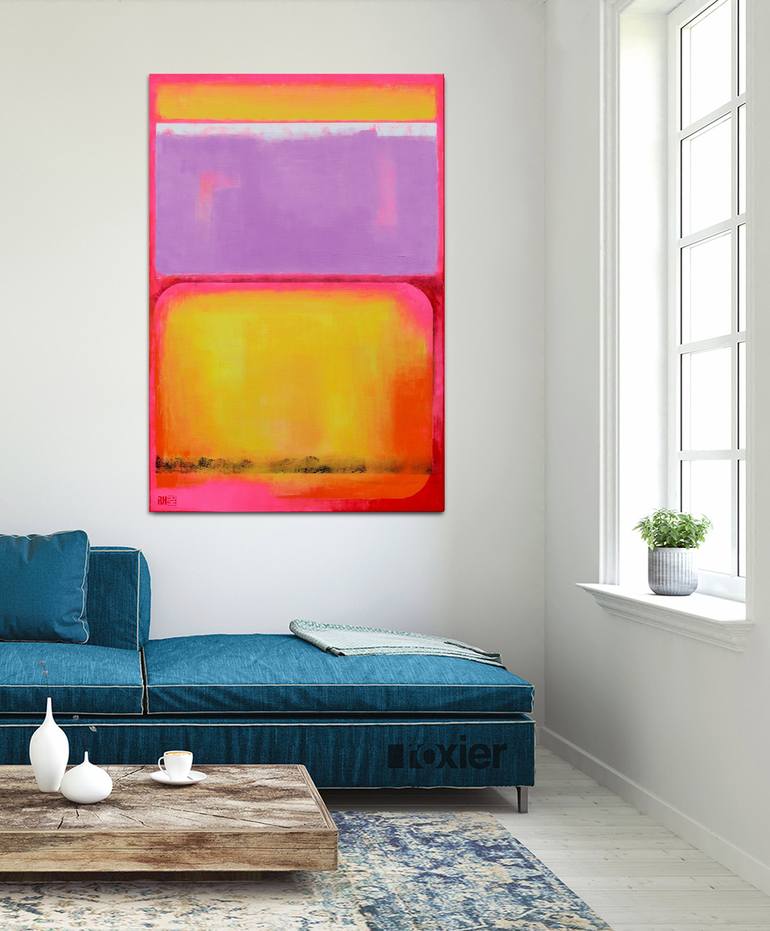 Original Pop Art Abstract Painting by Ronald Hunter