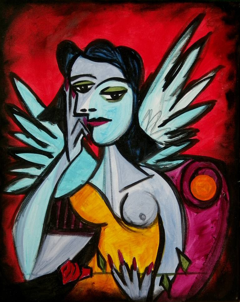 picasso angel painting