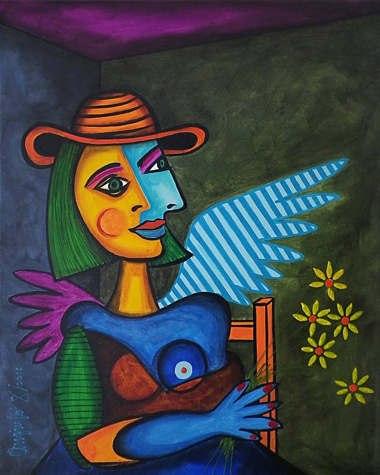 picasso angel painting