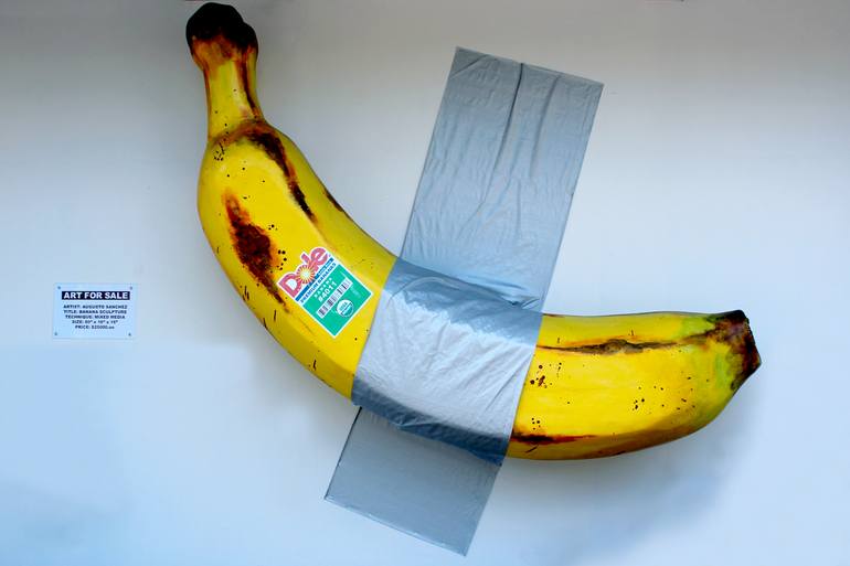 Original Conceptual Pop Culture/Celebrity Sculpture by Augusto Sanchez