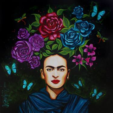 FRIDA KAHLO I paint flowers so they will not die. thumb