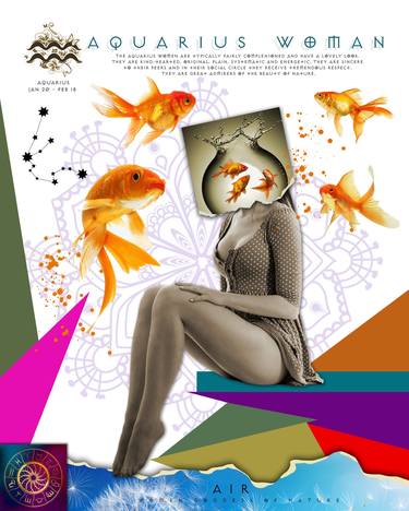 Original Conceptual Women Collage by AUGUSTO SANCHEZ
