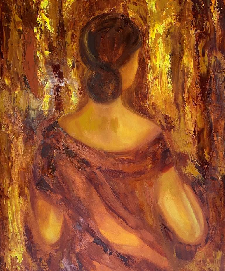 Original Expressionism Women Painting by Deepa Kern