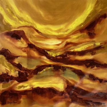 Original Abstract Expressionism Landscape Paintings by Deepa Kern