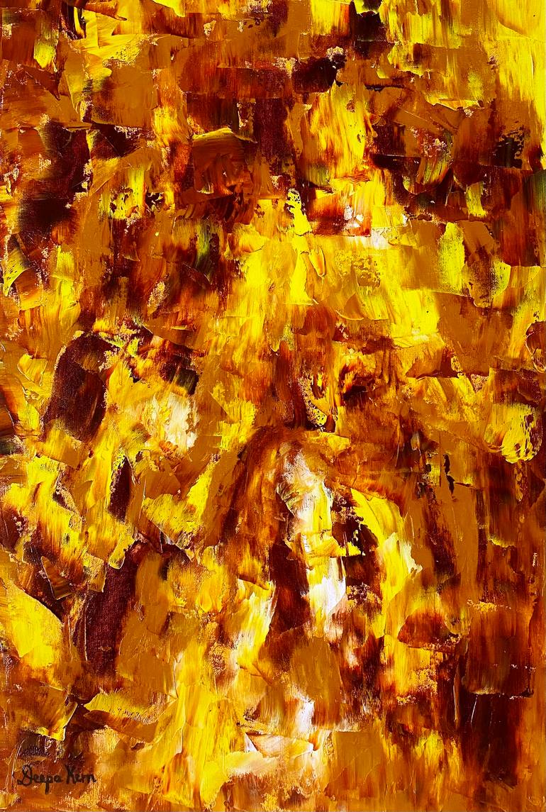 Original Abstract Expressionism Abstract Painting by Deepa Kern