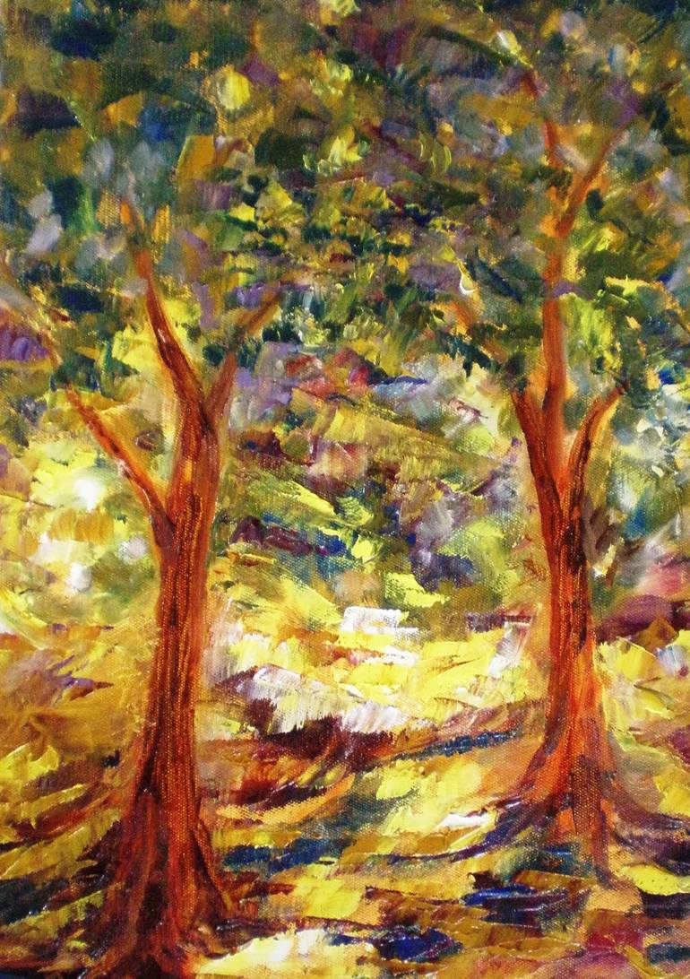 Original Impressionism Landscape Painting by Deepa Kern