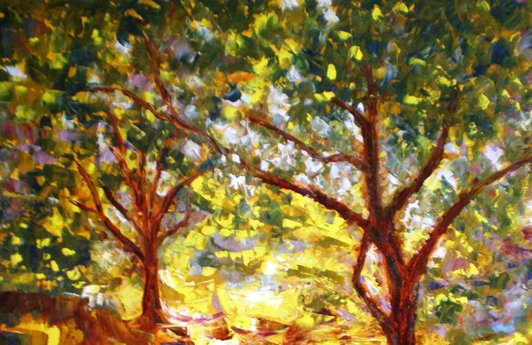 Original Impressionism Abstract Painting by Deepa Kern