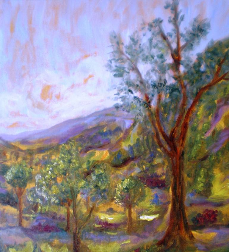 Original Fine Art Landscape Painting by Deepa Kern