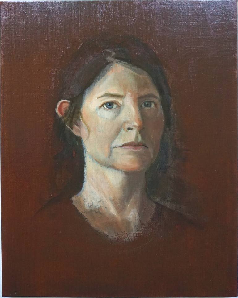 Self-Portrait, 6.10.16 Painting by Allison Plastridge | Saatchi Art