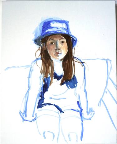 Girl with blue hat, 10.13.16 thumb