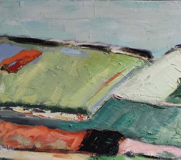 Original Abstract Landscape Painting by Sophie Dumont