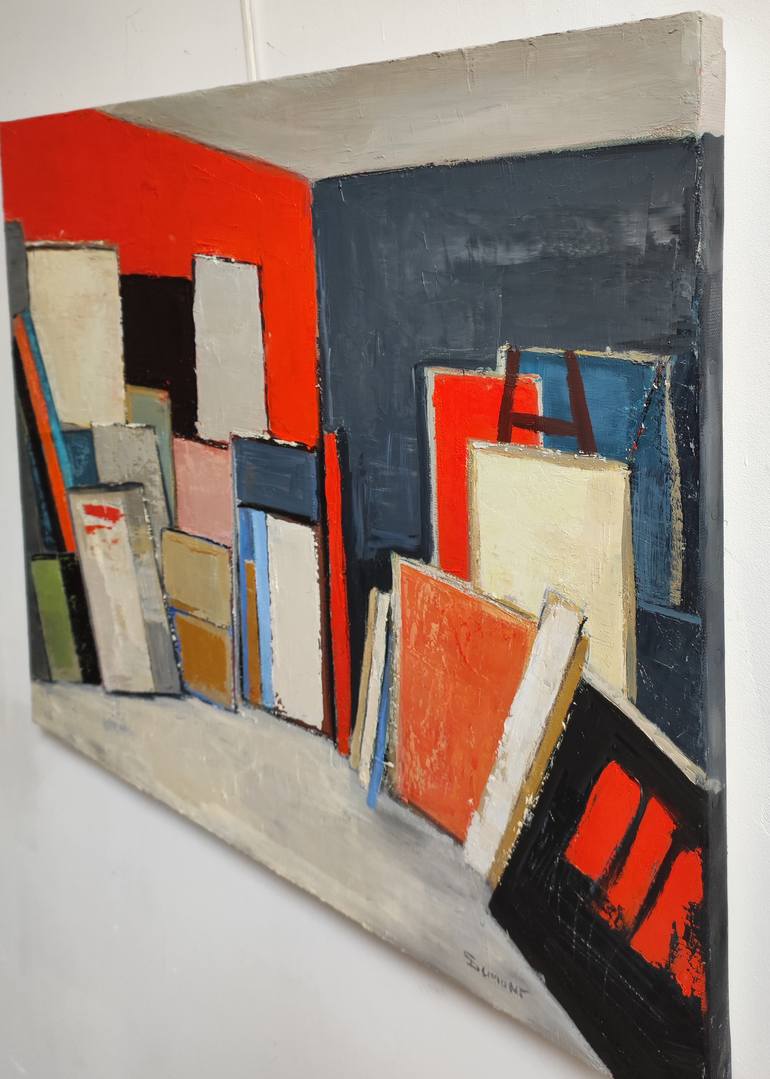 Original Abstract Expressionism Abstract Painting by Sophie Dumont