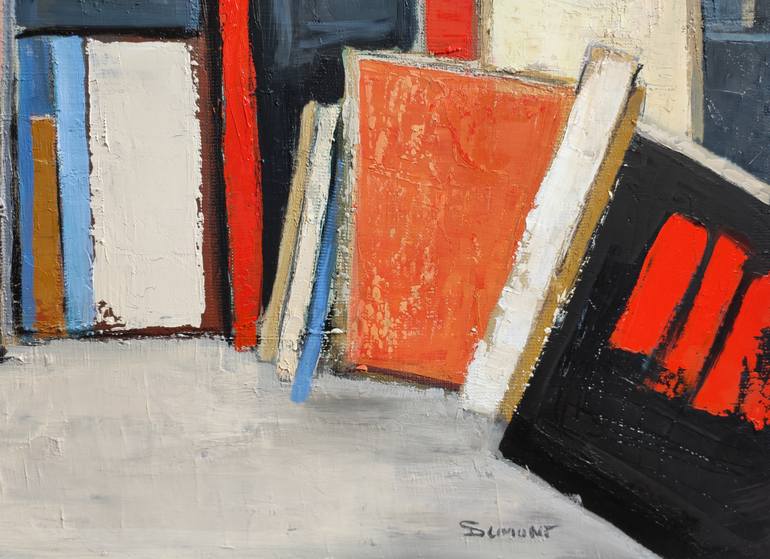 Original Abstract Expressionism Abstract Painting by Sophie Dumont