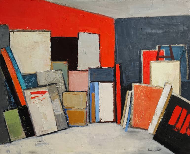 Original Abstract Expressionism Abstract Painting by Sophie Dumont