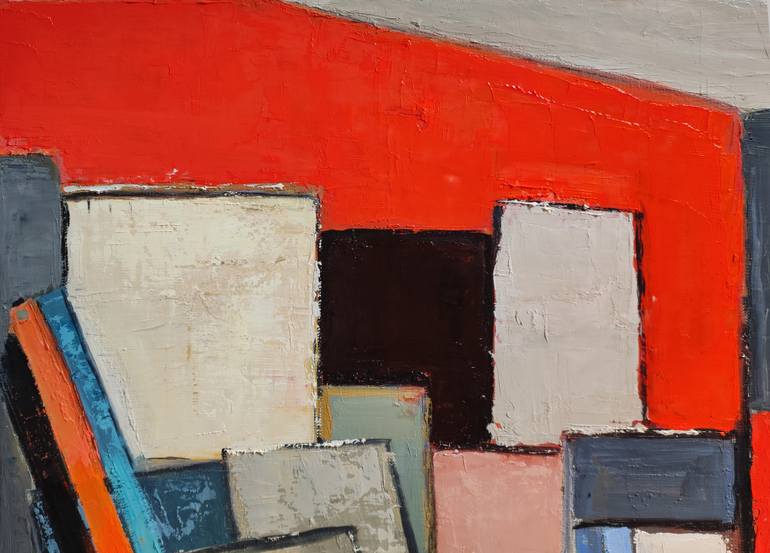 Original Abstract Expressionism Abstract Painting by Sophie Dumont