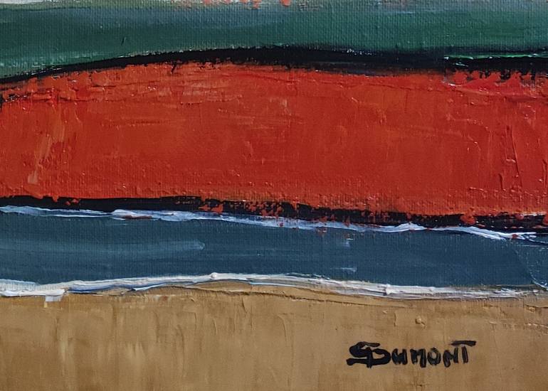 Original Abstract Expressionism Landscape Painting by Sophie Dumont