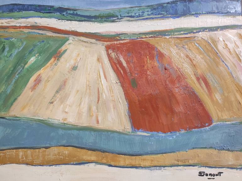 Original Abstract Expressionism Landscape Painting by Sophie Dumont