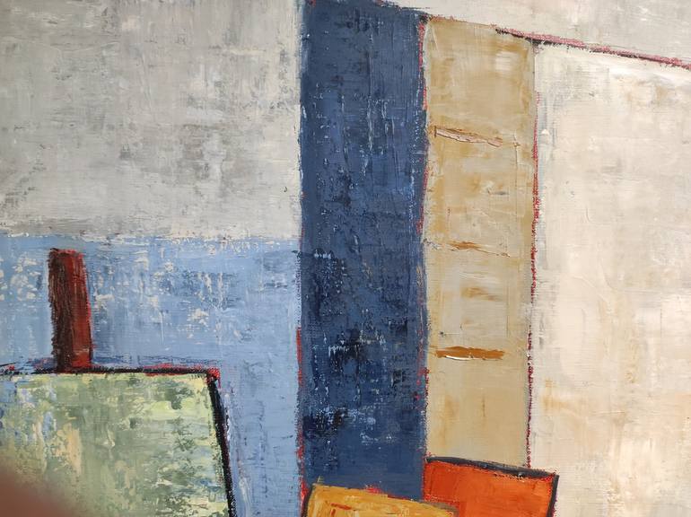 Original Abstract Expressionism Interiors Painting by Sophie Dumont