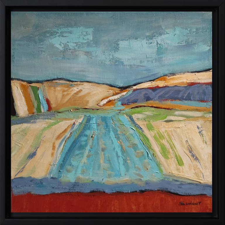 Original Abstract Landscape Painting by Sophie Dumont