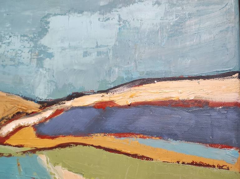 Original Abstract Expressionism Landscape Painting by Sophie Dumont