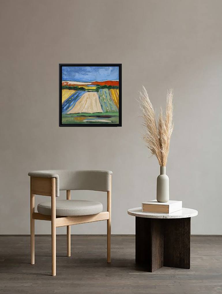 Original Abstract Expressionism Landscape Painting by Sophie Dumont