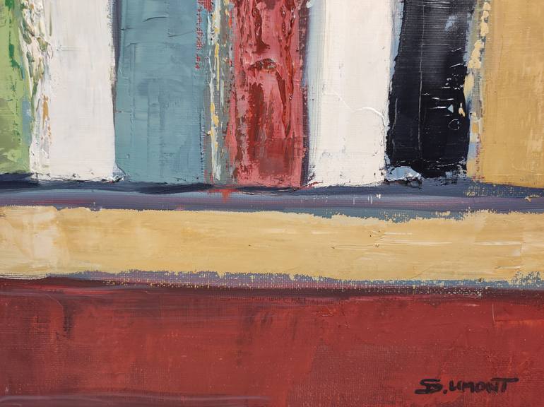 Original Abstract Expressionism Abstract Painting by Sophie Dumont
