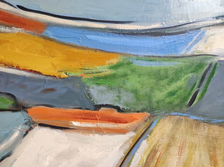 Original Abstract Expressionism Landscape Painting by Sophie Dumont
