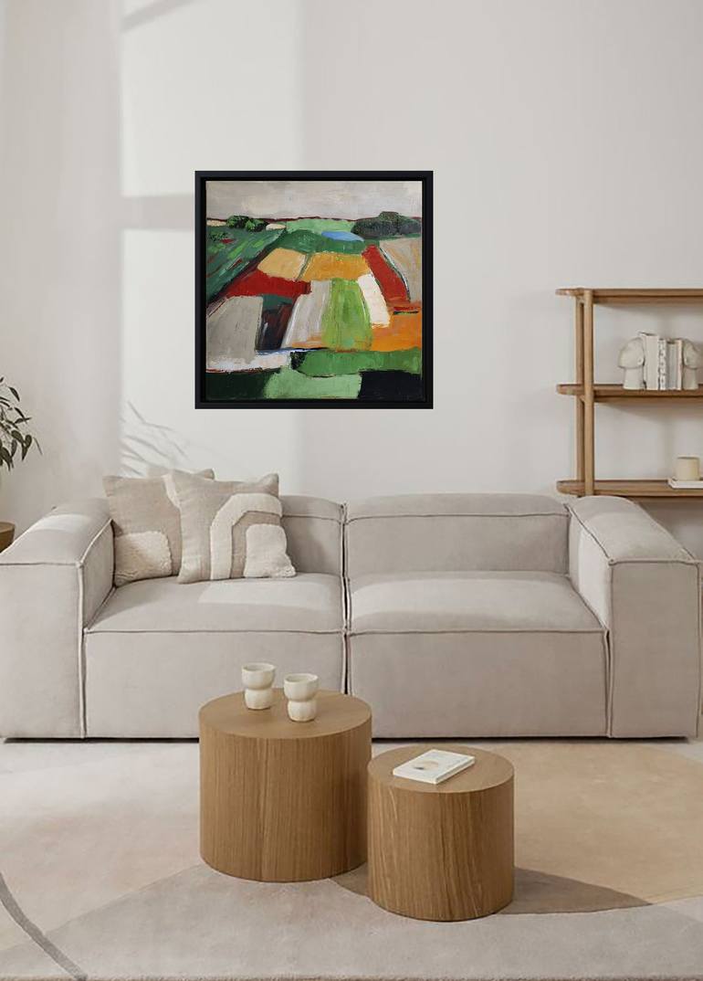 Original Abstract Expressionism Landscape Painting by Sophie Dumont