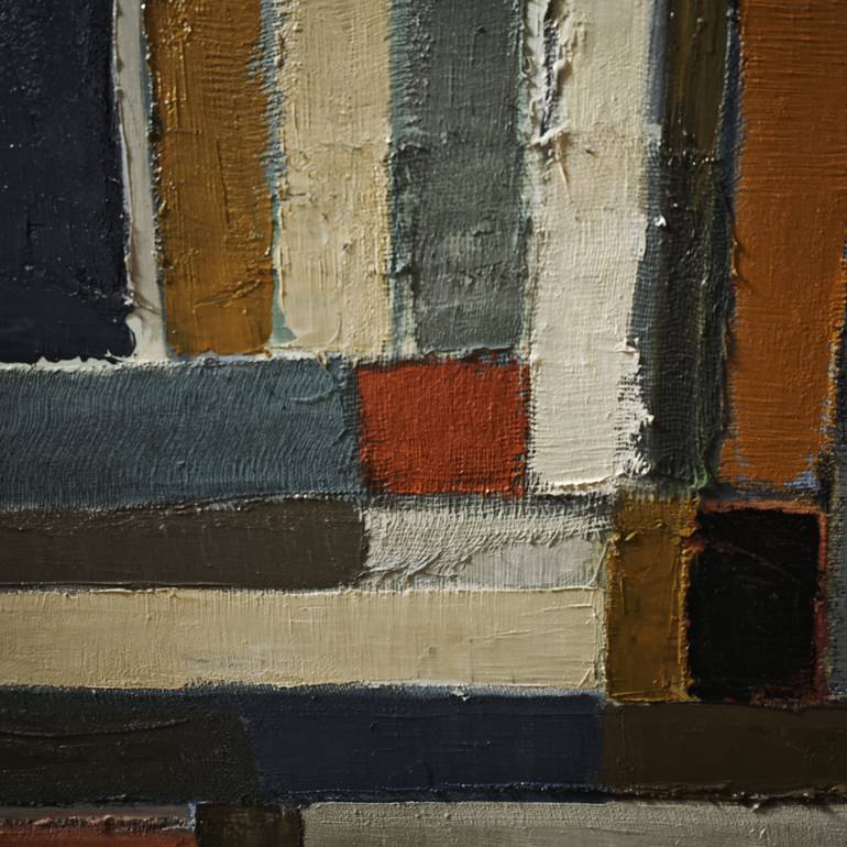 Original Geometric Abstract Painting by Sophie Dumont