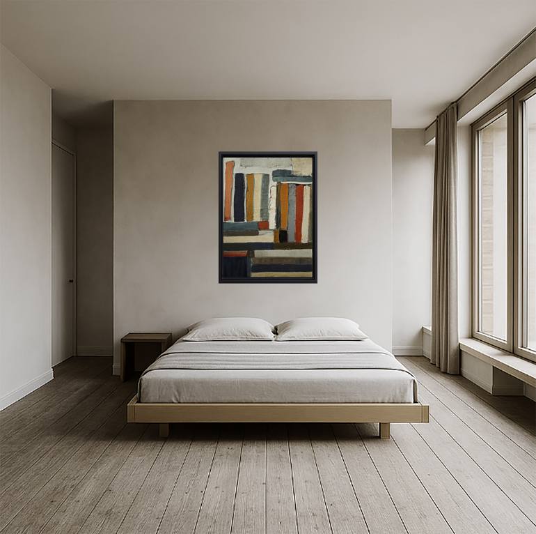 Original Geometric Abstract Painting by Sophie Dumont