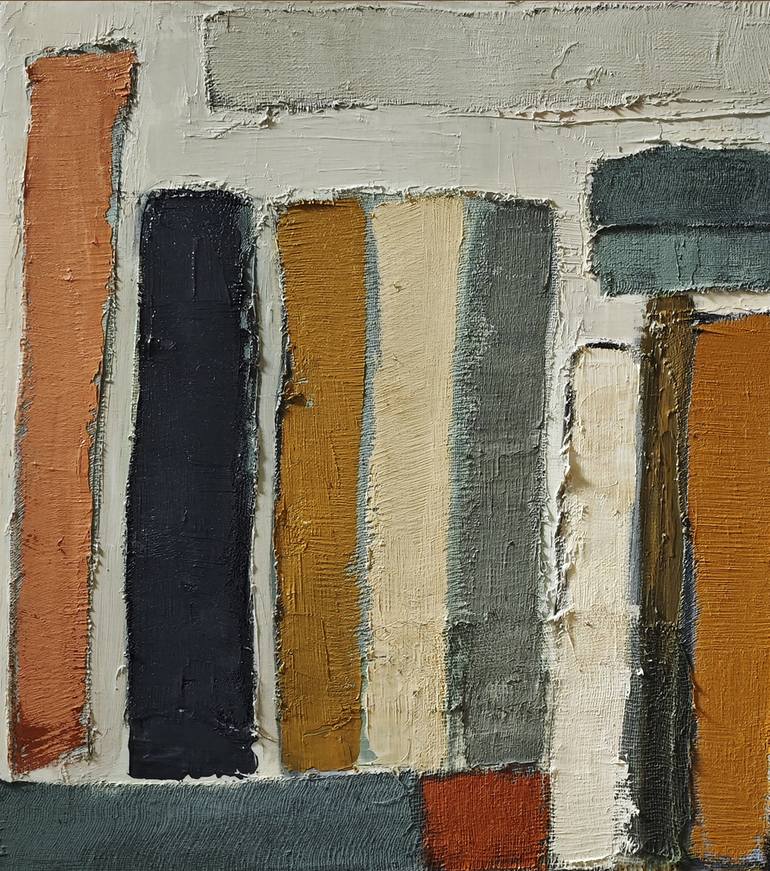 Original Geometric Abstract Painting by Sophie Dumont