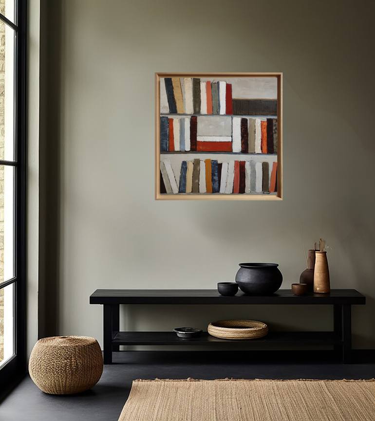 Original Algorithmic Abstract Painting by Sophie Dumont