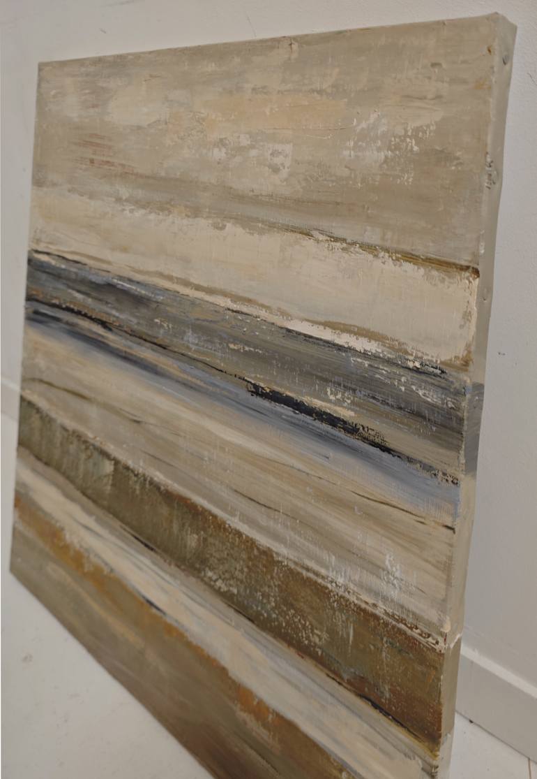 Original Abstract Beach Painting by Sophie Dumont
