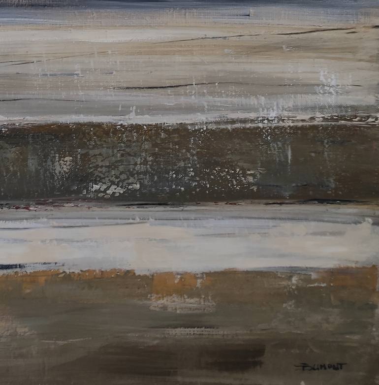Original Abstract Beach Painting by Sophie Dumont