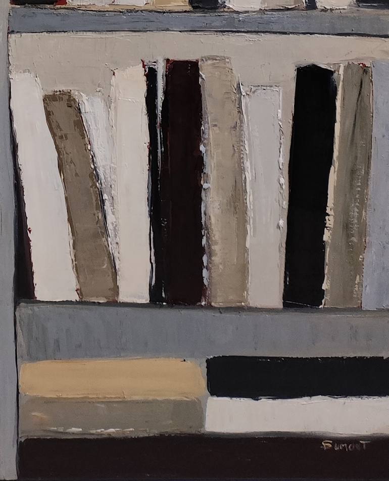 Original Geometric Abstract Painting by Sophie Dumont