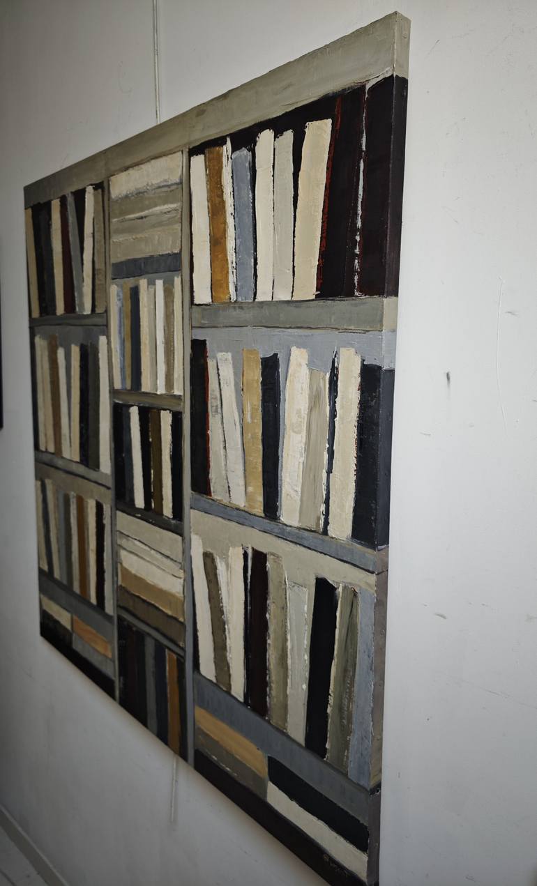 Original Geometric Abstract Painting by Sophie Dumont