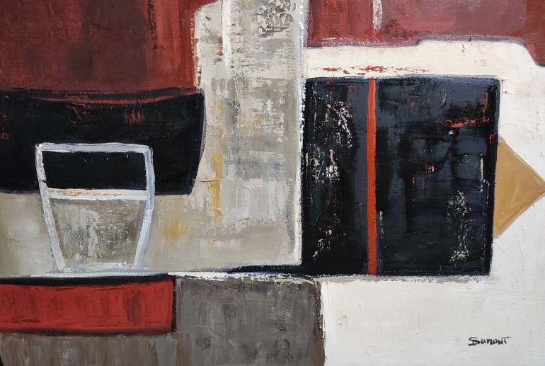 Original Contemporary Abstract Painting by Sophie Dumont